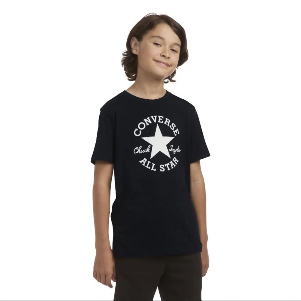 Converse® Boys' Short Sleeve Graphic T-Shirt - Black Medium New With Tags